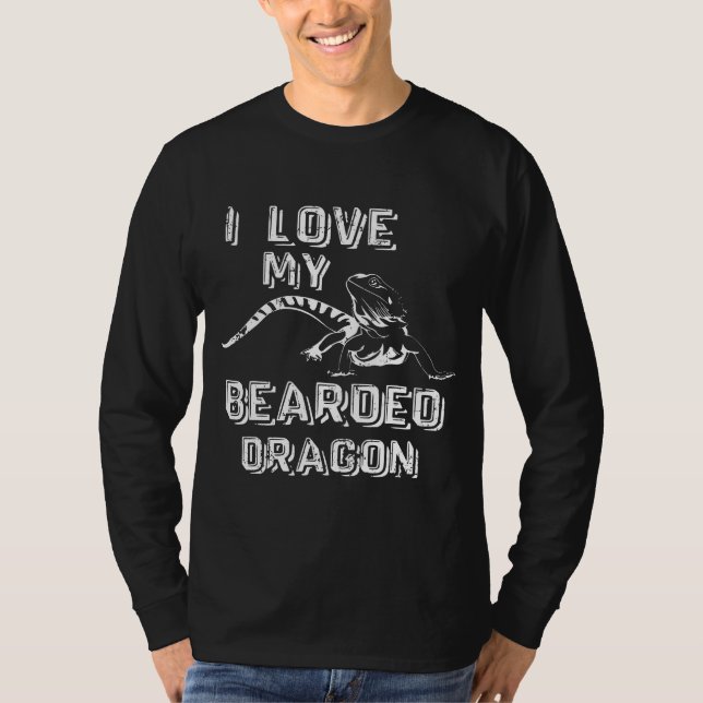 Camiseta Me Encanta Mi Dragón De Cabeza (Anverso)