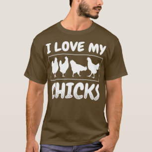 Camiseta Me encanta mi dueño de pollitos agricultores