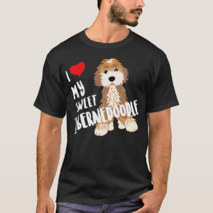 Camiseta Me Encanta Mi Dulce Darling Bernedoodle Perro Grac