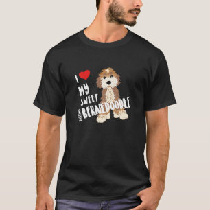 Camiseta Me Encanta Mi Dulce Darling Bernedoodle Perro Grac
