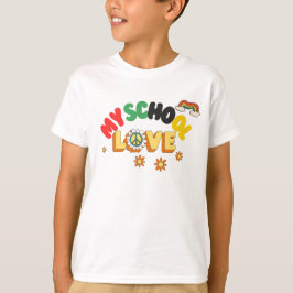 Camiseta Me encanta mi escuela de vuelta a la escuela de ca