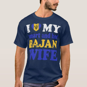 Camiseta Me encanta mi esposa bajan inteligente y caliente