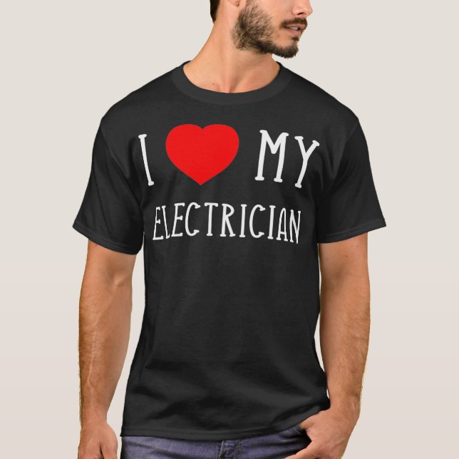 Camiseta Me Encanta Mi Esposa De Novia Electrista (Anverso)
