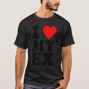 Camiseta Me Encanta Mi Ex Novio De Corazón Novia Novia Hum