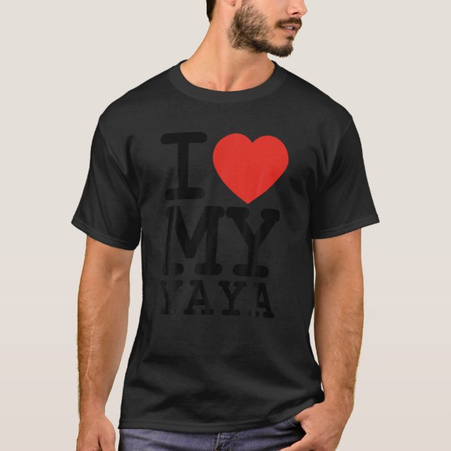 Camiseta Me Encanta Mi Familia Yaya Que Coincide Día de San (Anverso)
