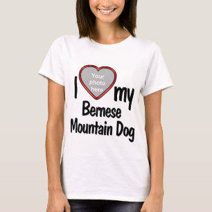 Camiseta Me encanta mi foto de Corazón de Perro Cute de Mon