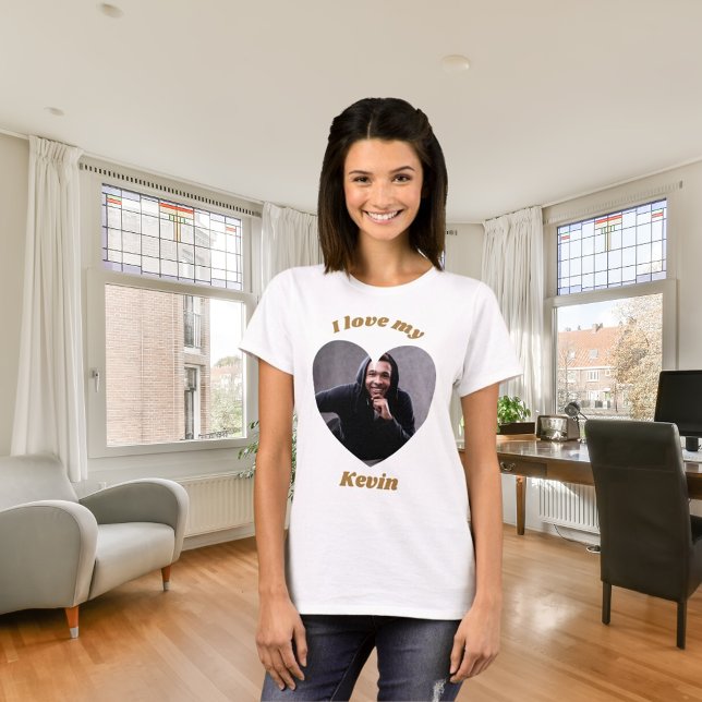 Camiseta Me encanta mi foto de novio. (Subido por el creador)