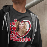 Camiseta Me encanta mi foto Personalizado de la novia<br><div class="desc">Amo la camiseta de mi novia - sube una foto desde dentro del corazón</div>