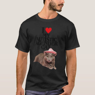 Camiseta Me encanta mi gato autista de género