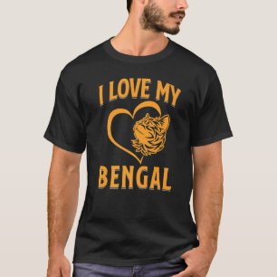 Camiseta Me encanta mi gato bengalí