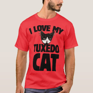Camiseta Me encanta mi gato de esmoquin