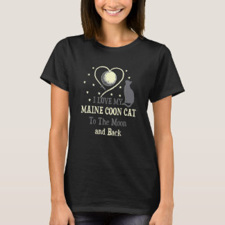 Camiseta Me Encanta Mi Gato De Magna O Gato De Luna Lover F