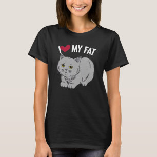 Camiseta Me Encanta Mi Gato Gato Gato Gato Gato Gatito Fluf