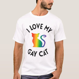 Camiseta Me encanta mi Gato Gay Gracioso Gatos LGBT Priride