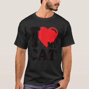 Camiseta Me Encanta Mi Gato Hermoso Gato Dueño De Gatos Amo