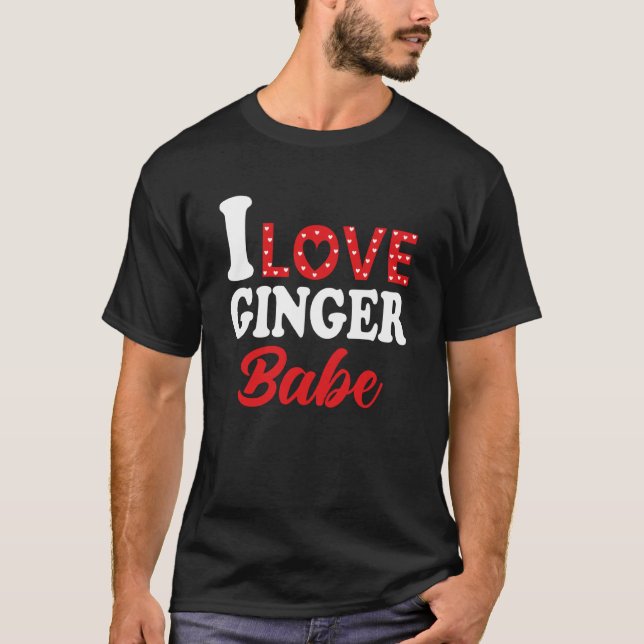 Camiseta Me encanta mi Ginger Babe Redhead (Anverso)