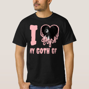 Camiseta Me encanta mi Gótico GF Foto de corazón goteo rosa