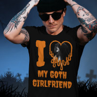 Me encanta mi Gótico Novia Halloween Heart Photo