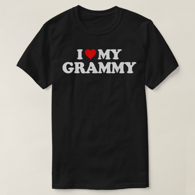 Camiseta Me encanta mi GRAMMY    THeart Funny Fun Gift Tee  (Diseño del anverso)