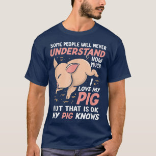 Camiseta Me Encanta Mi Granjero De Cerdo Animal Doméstico C