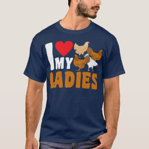 Camiseta Me Encanta Mi Granjero De Gallinas.