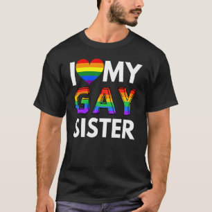 Camiseta Me encanta mi hermana lesbiana Lgbt Gay Rainbow Pr