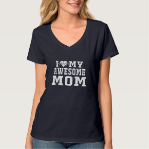 Camiseta Me Encanta Mi Hermosa Madre Día de San Valentín De