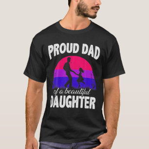 Camiseta Me Encanta Mi Hija Bisexual Orgullosa Mamá Papá Pa