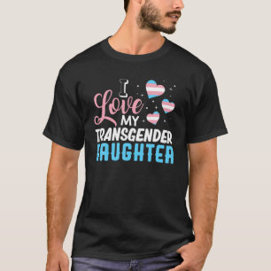 Camiseta Me encanta mi hija transgénero Trans Orgullo P