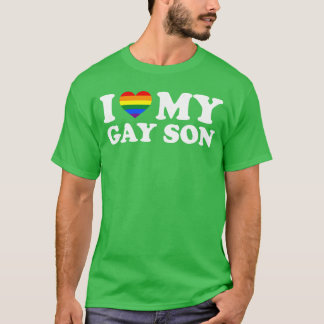 Camiseta Me encanta mi hijo gay divertido