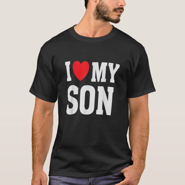 Camiseta Me Encanta Mi Hijo Orgullosa Madre Madre Madre Pad (Anverso)