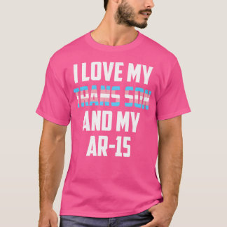 Camiseta Me Encanta Mi Hijo Transgénero Mi Pistola Orgullos