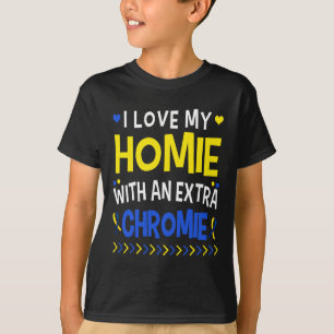 Camiseta Me Encanta Mi Homie Con Un Papá Noel Chromista Ext