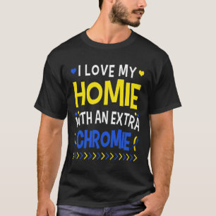 Camiseta Me Encanta Mi Homie Con Un Papá Noel Chromista Ext