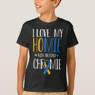 Camiseta Me Encanta Mi Homie Con Un Síndrome De Chromie Aba
