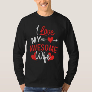 Camiseta Me Encanta Mi Impresionante Esposa Romántica Para 