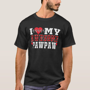 Camiseta Me Encanta Mi Impresionante Pawpaw Cutto Heartbeat