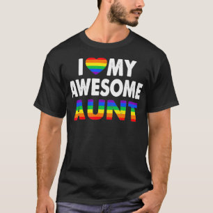 Camiseta Me encanta mi increíble tía Orgullo Lesbiana LGBT