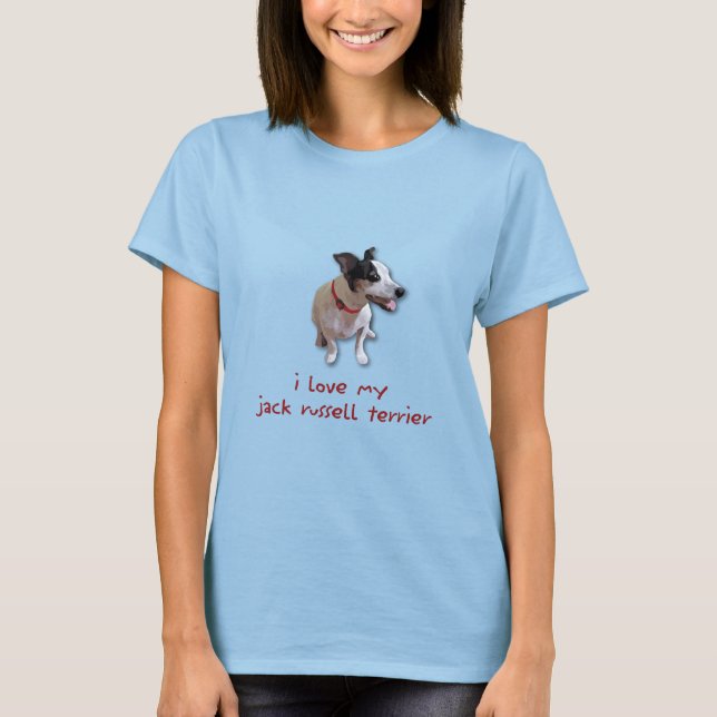 Camiseta me encanta mi jack russell terrier (Anverso)
