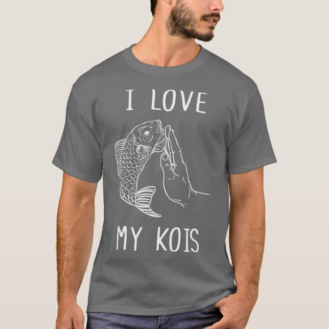 Camiseta Me Encanta Mi Kois Koi Dad Fish Dad Fisher Angler (Anverso)