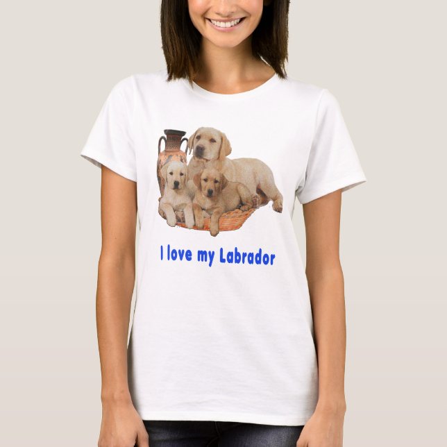 Camiseta Me encanta mi labrador (Anverso)