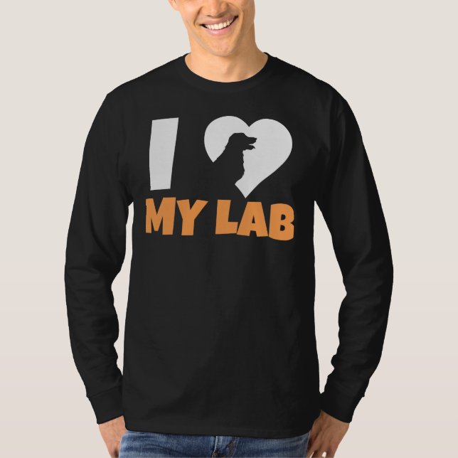 Camiseta Me encanta mi labrador 211 (Anverso)