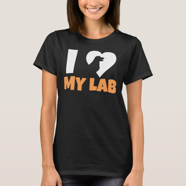 Camiseta Me encanta mi labrador 211 (Anverso)