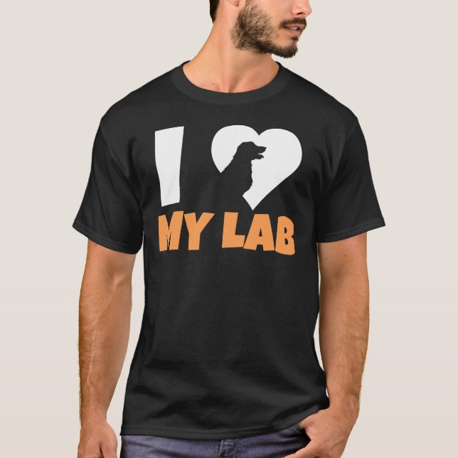 Camiseta Me encanta mi labrador 211 (Anverso)