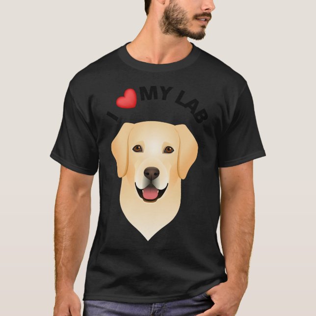 Camiseta Me encanta mi labrador 38 (Anverso)