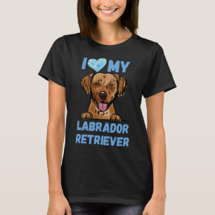 Camiseta ¡Me Encanta Mi Labrador Recuperador! Original de a