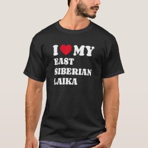 Camiseta Me encanta mi Laika oriental siberiana