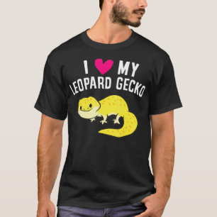 Camiseta Me Encanta Mi Leopardo Gecko Cute Leopard Lizard