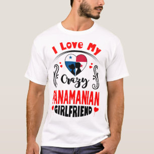 Camiseta Me encanta mi loca novia panameña Valentine