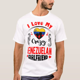 Camiseta Me encanta mi loca novia venezolana Valentín